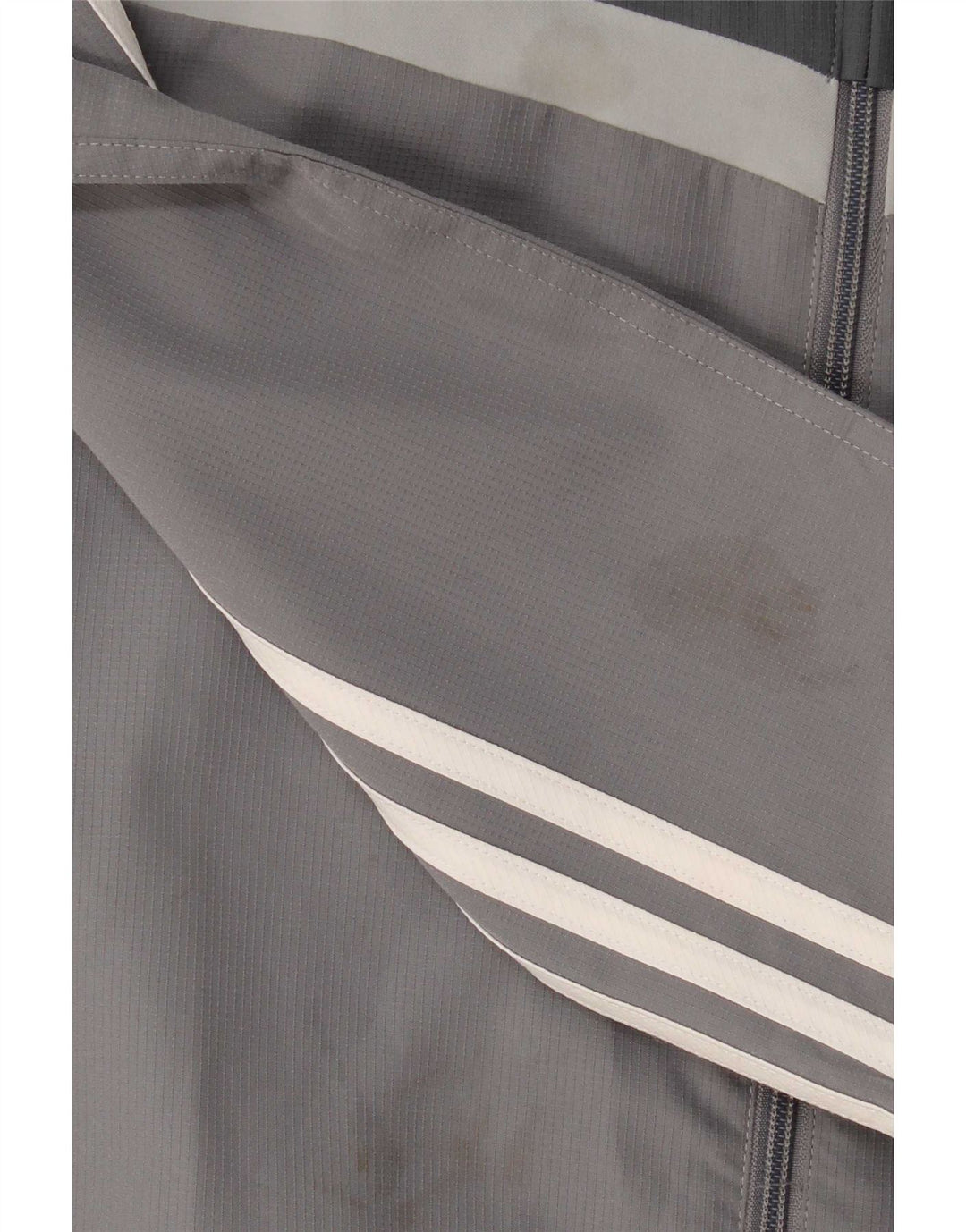 Adidas Boys Climalite Tracksuit Top Jacket 13-14 Years Grey Colourblock