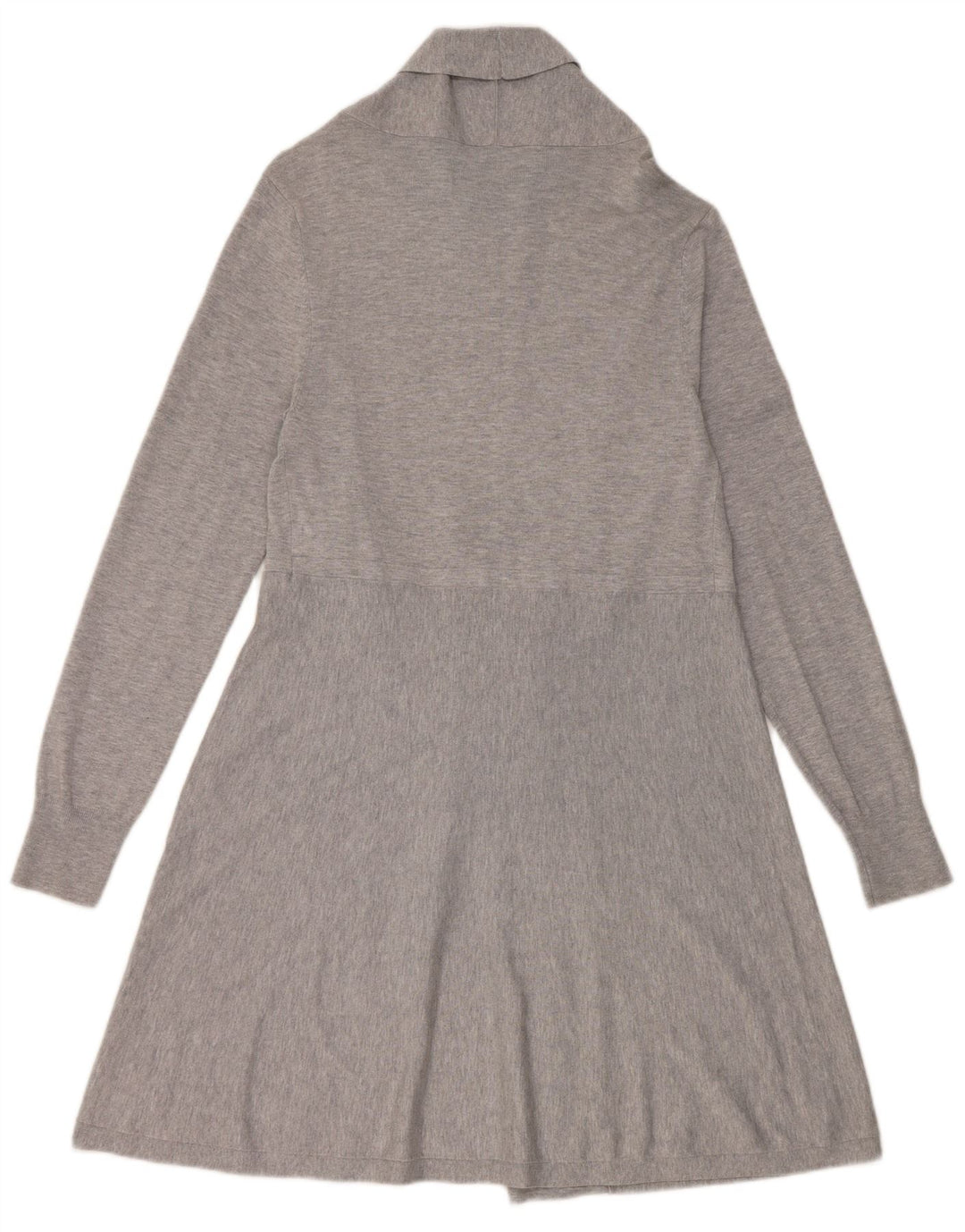 Phase Eight Womens Longline Open Cardigan Sweater UK 14 Medium Grey Viscose