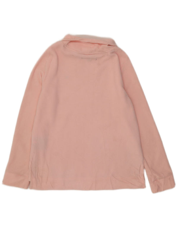 Tommy Hilfiger Womens Fleece Jumper UK 14 Medium Pink Polyester