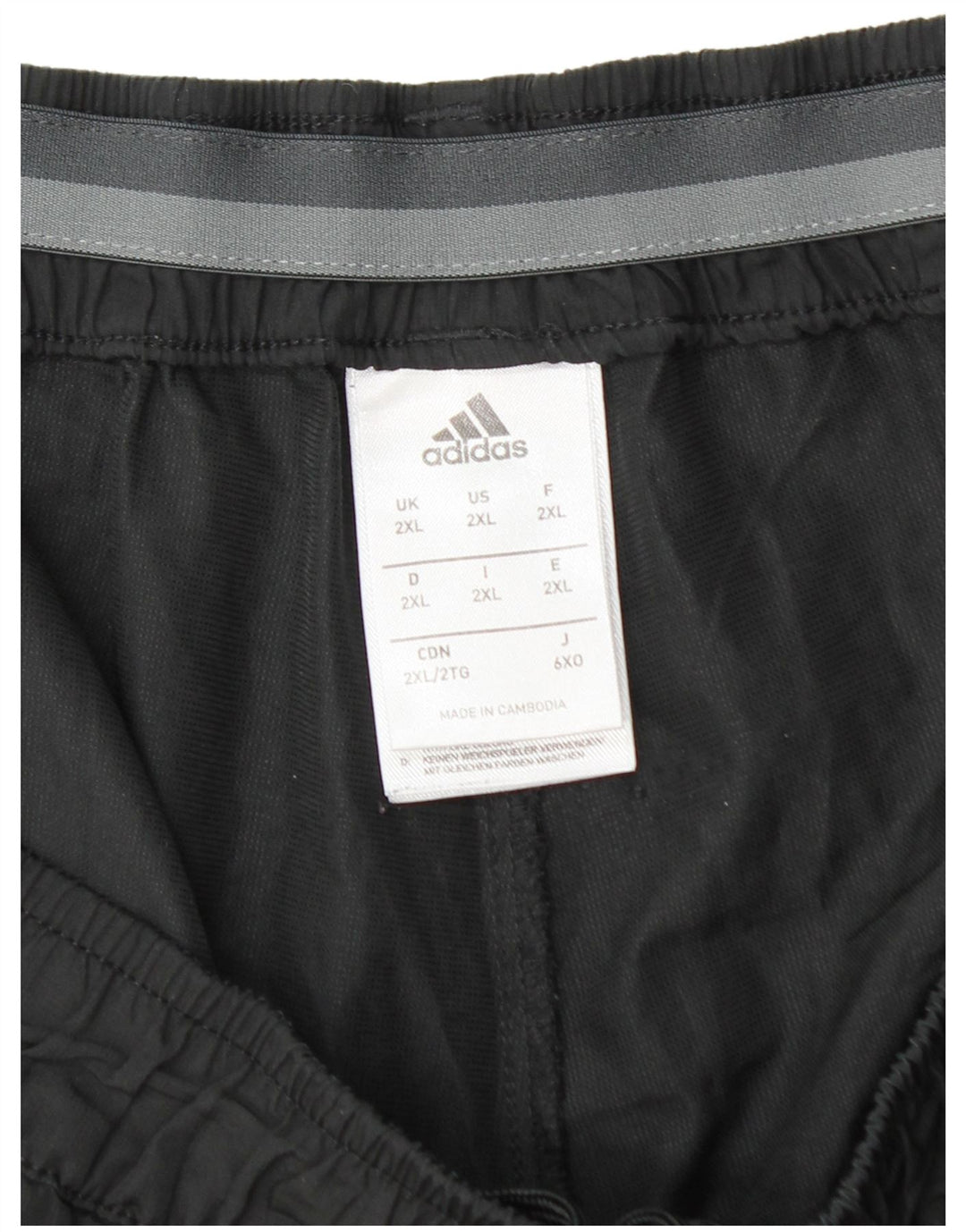 Adidas Mens Sport Shorts 2XL Black Polyester