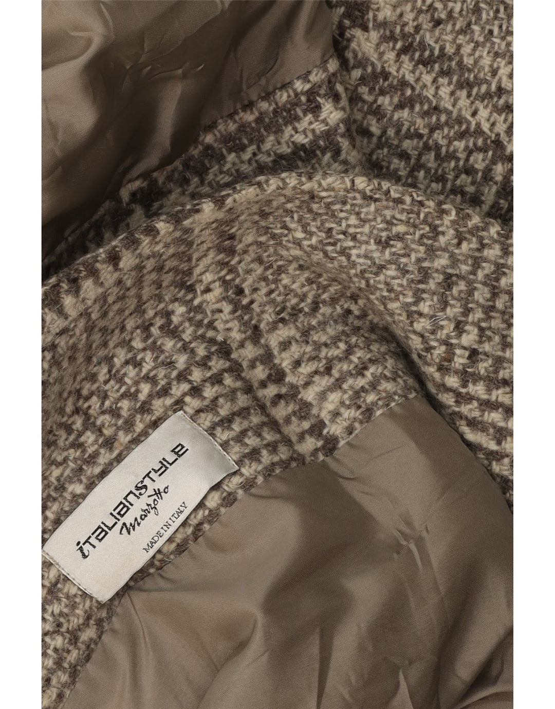 Vintage Womens Oversized Overcoat UK 16 Large Grey Check