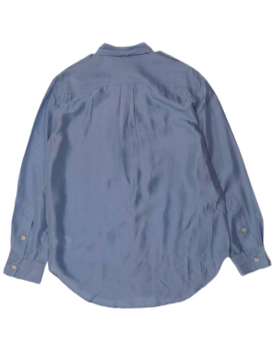 Polo Ralph Lauren Mens Military Shirt Small Blue Check Silk