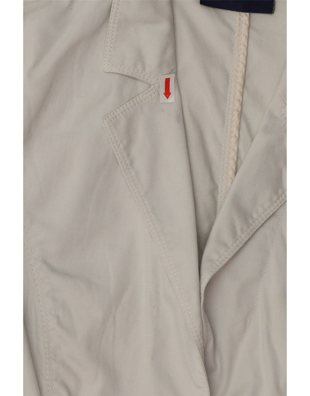 TRUSSARDI Womens 3 Button Blazer Jacket IT 40 Small White Cotton