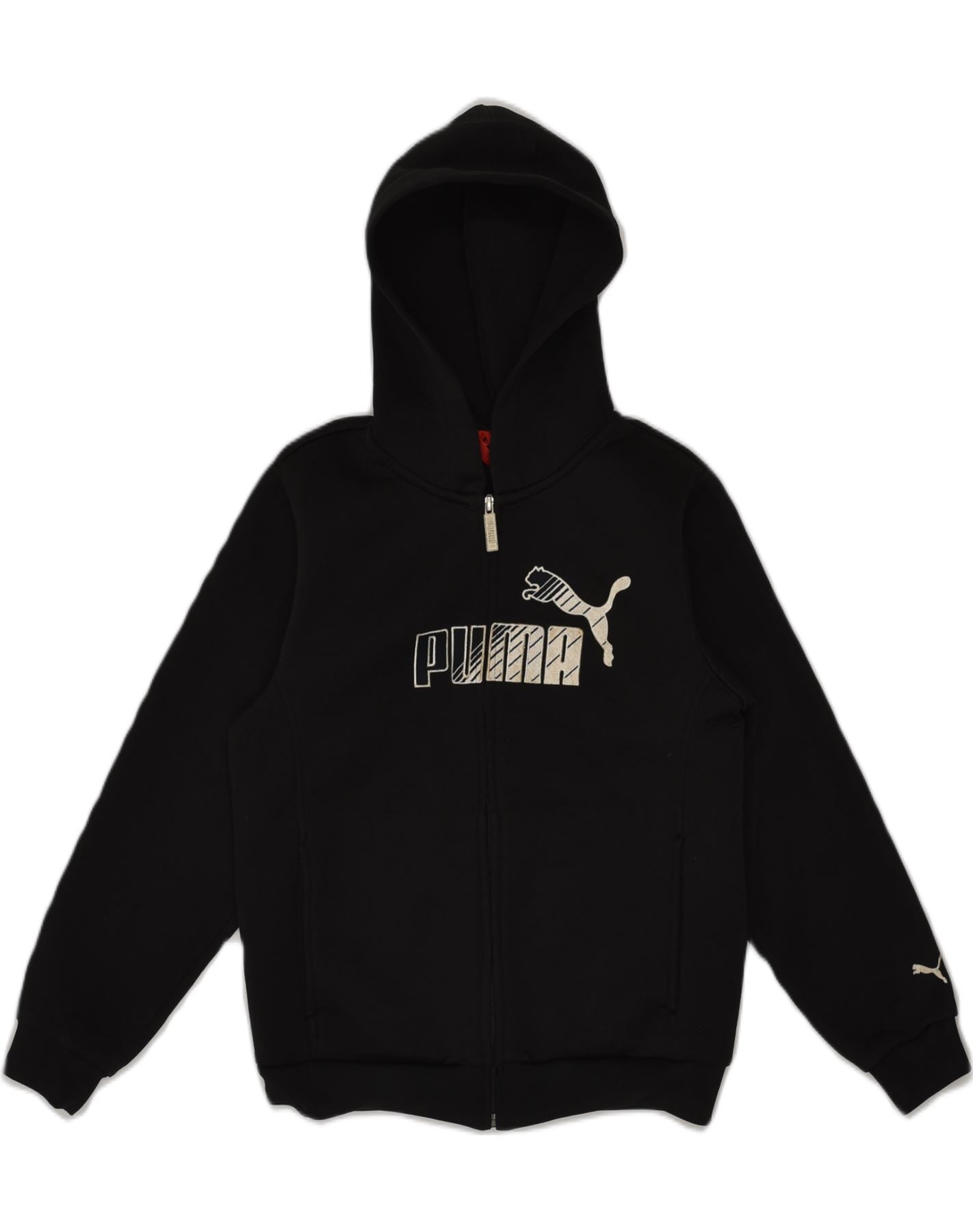 Girls black clearance puma hoodie