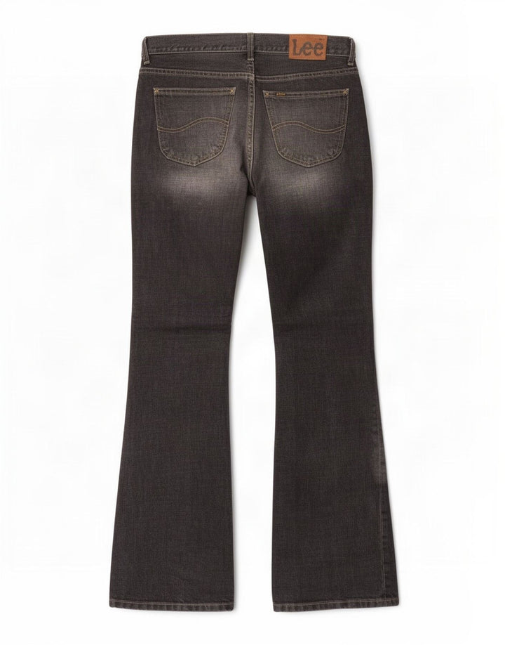 Lee Womens Denver Bootcut Jeans W32 L36 Black Cotton