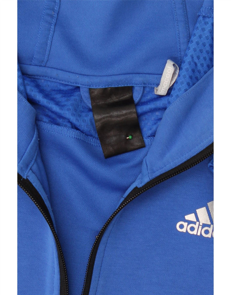 ADIDAS Mens Climacool Zip Hoodie Sweater Medium Blue Polyester Vintage Adidas and Second-Hand Adidas from Messina Hembry 