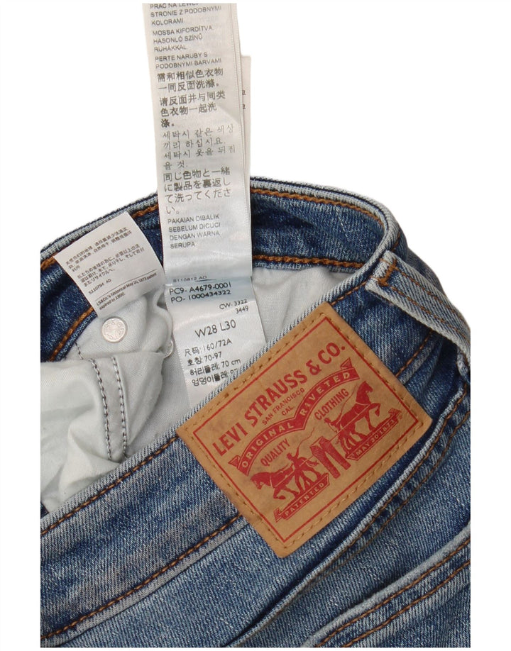 Levi's Womens Super Low Bootcut Jeans W28 L30 Blue Cotton