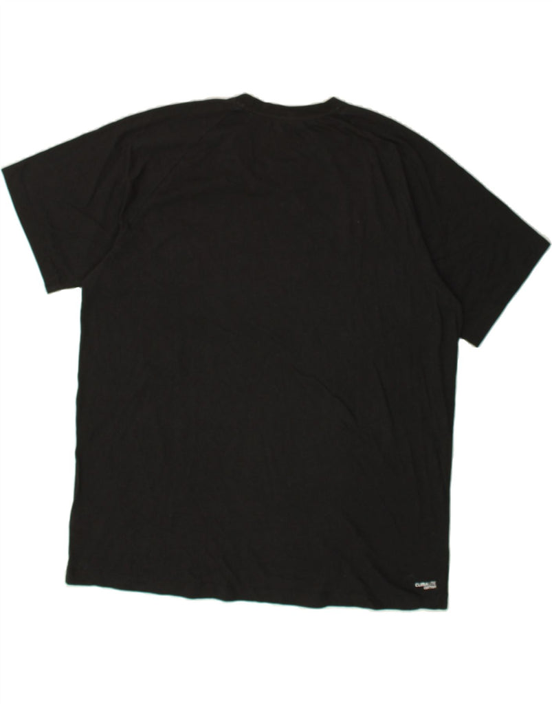 ADIDAS Mens T-Shirt Top 2XL Black Cotton | Vintage Adidas | Thrift | Second-Hand Adidas | Used Clothing | Messina Hembry 