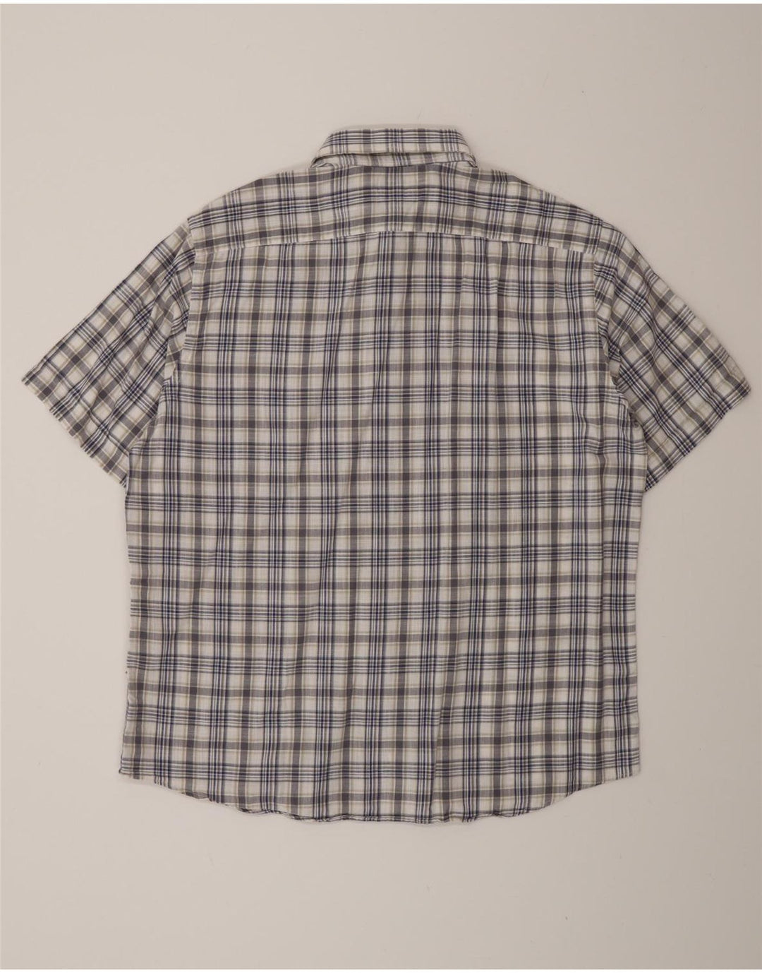 Navigare Mens Short Sleeve Shirt Large Blue Check