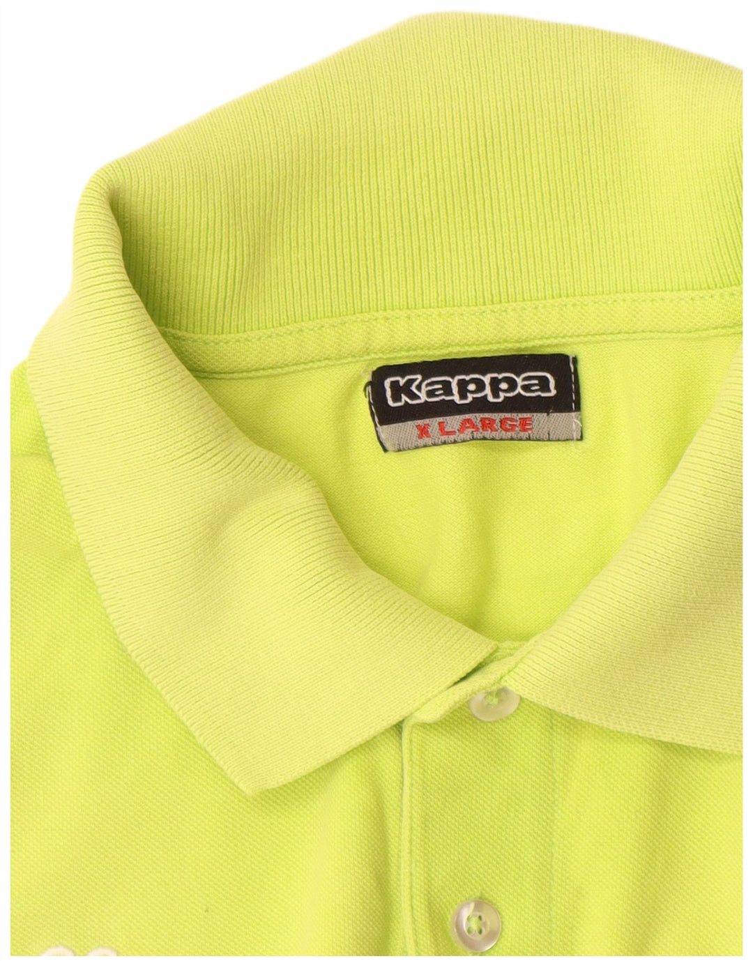 Kappa Mens Polo Shirt XL Green Cotton