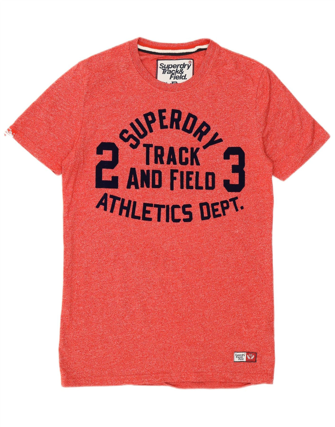 SUPERDRY Mens Graphic T-Shirt Top Small Red Cotton