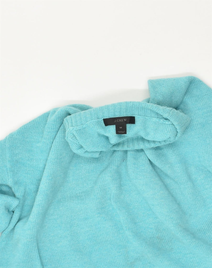 J. CREW Womens Roll Neck Jumper Sweater UK 14 Medium Turquoise Wool | Vintage J. Crew | Thrift | Second-Hand J. Crew | Used Clothing | Messina Hembry 