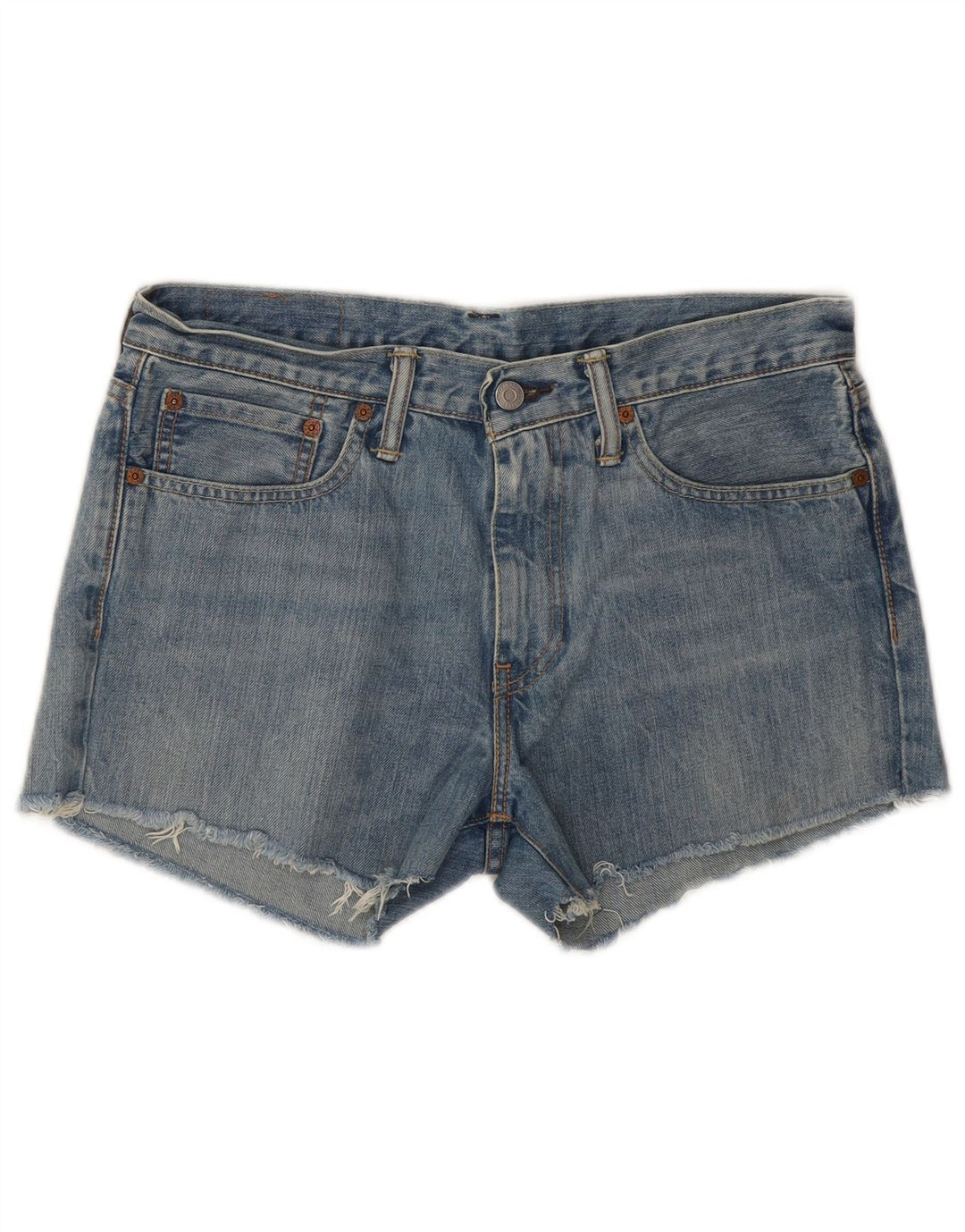 LEVI'S Womens 511 Denim Shorts W32 Large Blue Cotton
