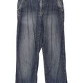 Trussardi Mens Cropped Jeans W30 L24 Blue Cotton