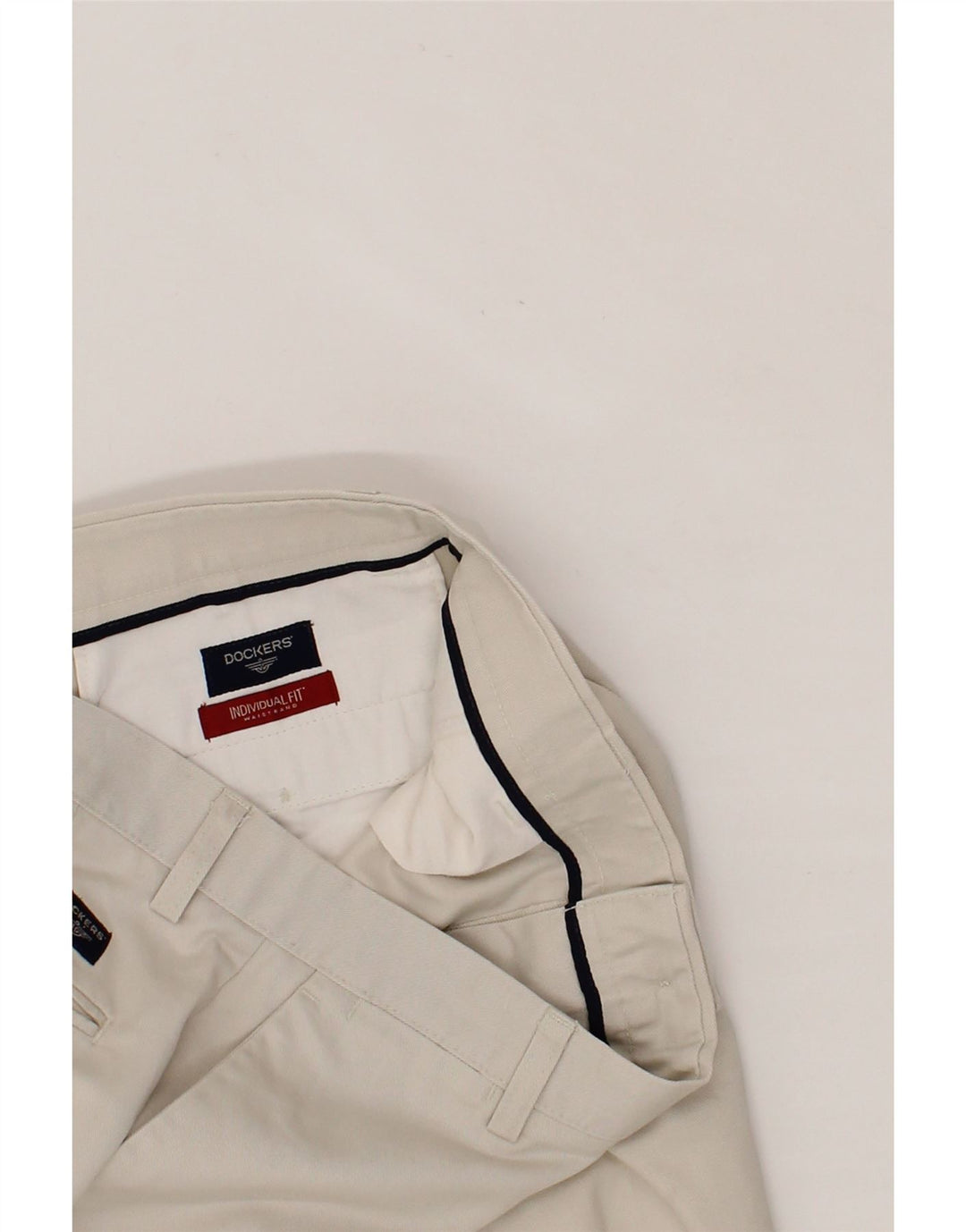 DOCKERS Mens Straight Chino Trousers W34 L32 Beige