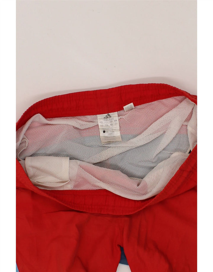 ADIDAS Mens Swimming Shorts Small  Red Colourblock Polyester Vintage Adidas and Second-Hand Adidas from Messina Hembry 