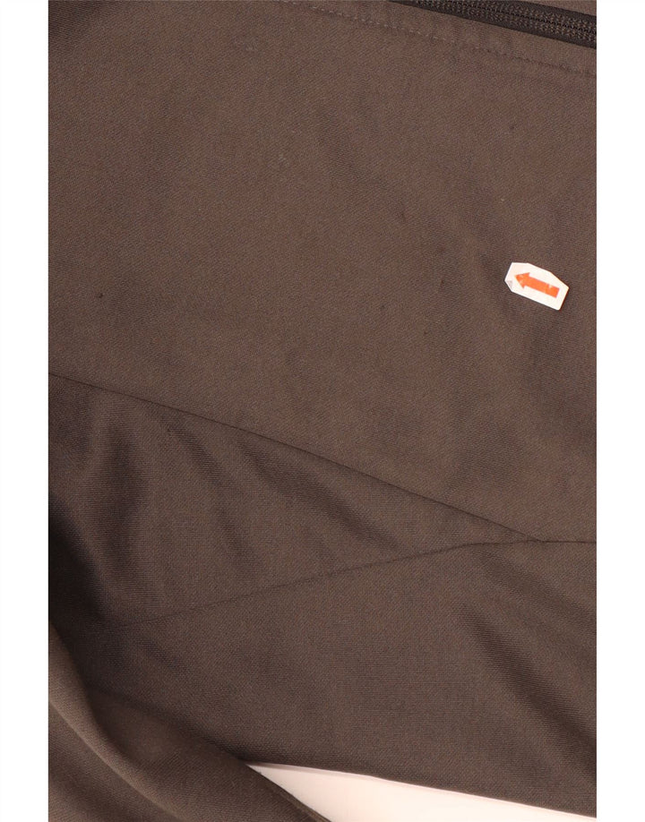 Nike Mens Zip Hoodie Sweater Small Grey Colourblock Cotton