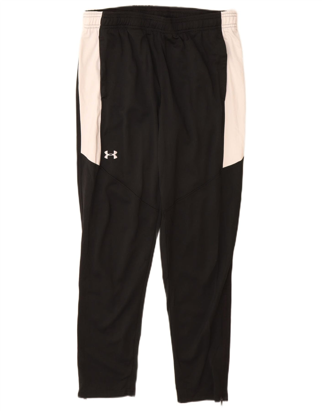 Under Armour Boys Tracksuit Trousers 9-10 Years Medium Black Colourblock
