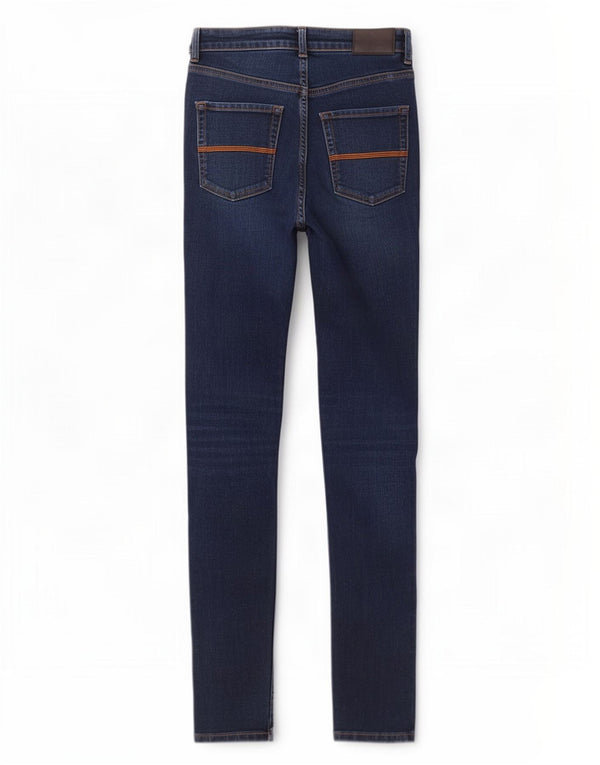 Jack Wills Womens High Rise Super Skinny Jeans W27 L30 Blue Cotton