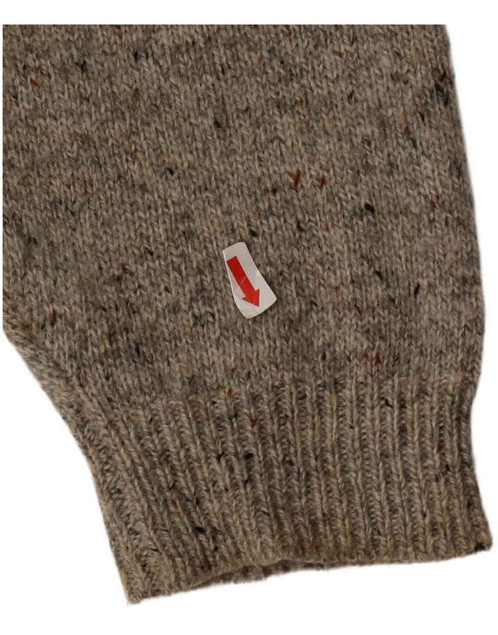 Superdry Mens Crew Neck Jumper Sweater 3XL Grey Flecked Wool