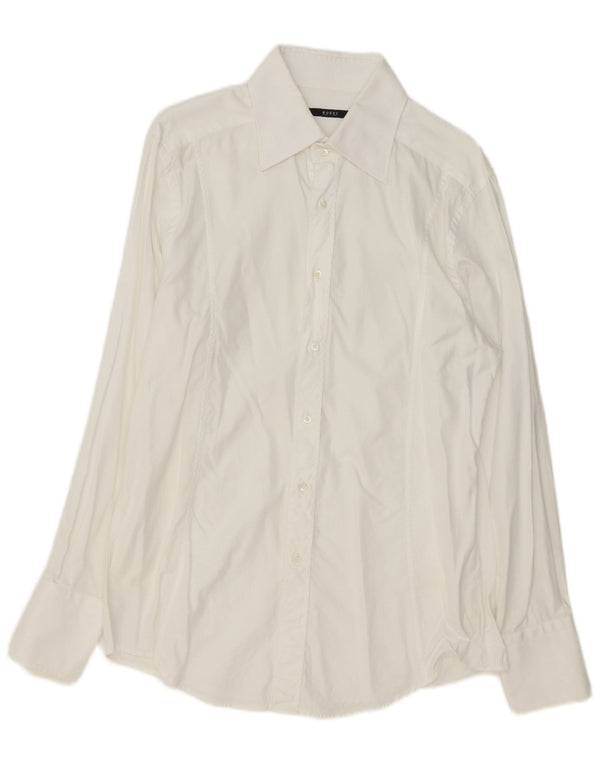 Gucci Mens Shirt Size 44 17 1/2 XL White Cotton