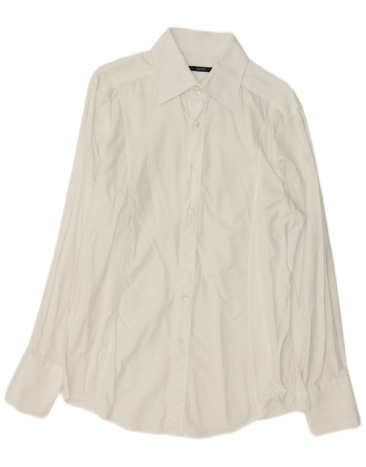 Gucci Mens Shirt Size 44 17 1/2 XL White Cotton