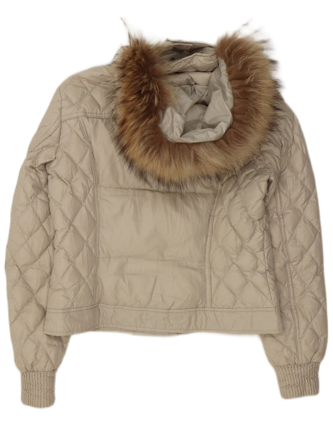 Marlboro Classics Womens Hooded Padded Jacket IT 44 Medium Green Polyester