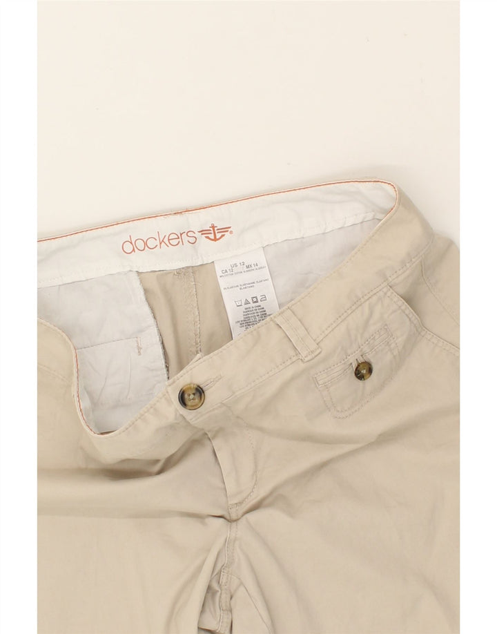 DOCKERS Womens Chino Shorts US 12 Large W34  Beige Cotton Vintage Dockers and Second-Hand Dockers from Messina Hembry 