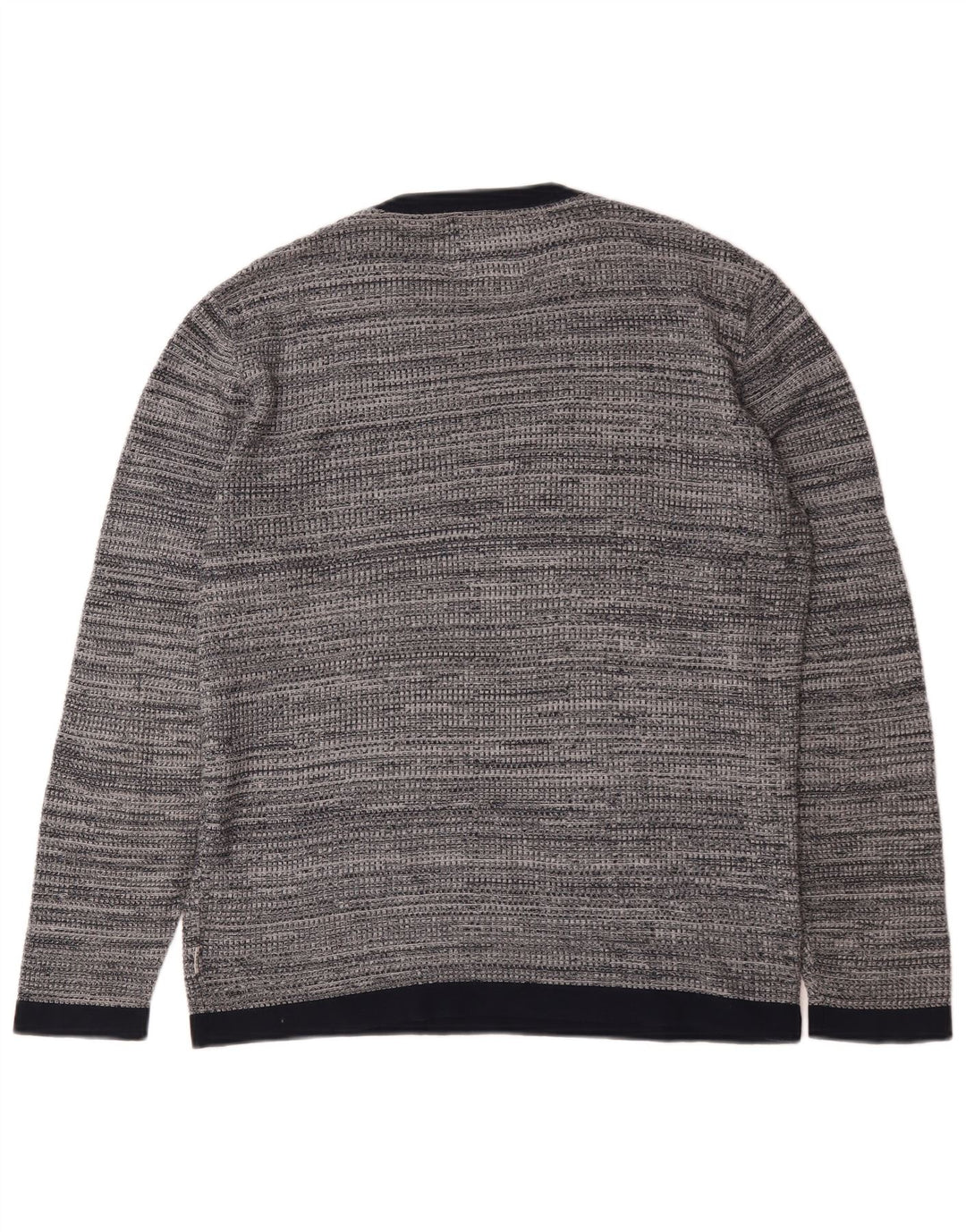 Jack & Jones Mens Crew Neck Jumper Sweater Medium Grey Flecked Cotton