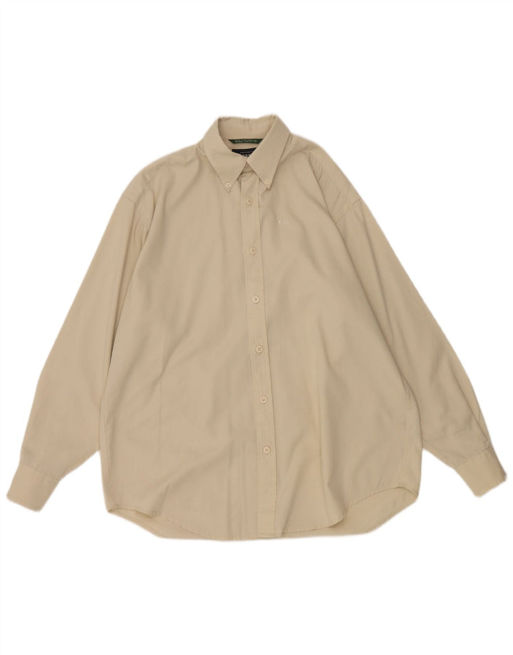 CARRERA Mens Loose Fit Shirt Size 37/38 Small Beige
