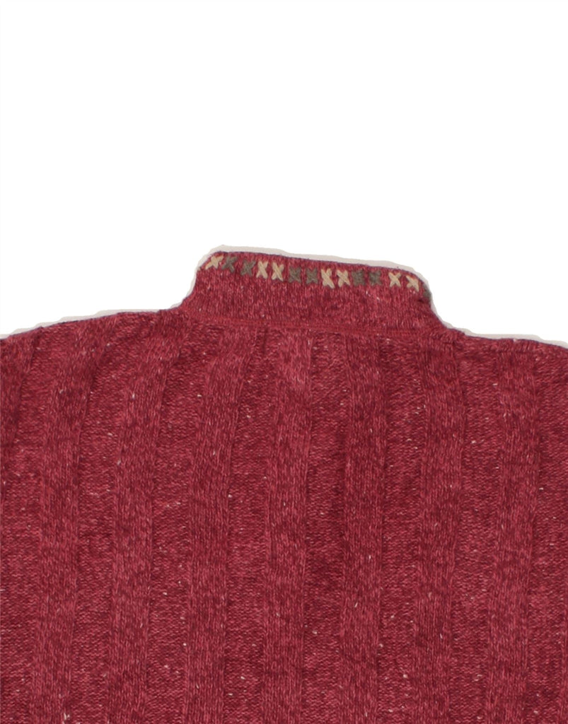 WOOLRICH Womens Zip Neck Jumper Sweater XL Maroon Ramie | Vintage Woolrich | Thrift | Second-Hand Woolrich | Used Clothing | Messina Hembry 