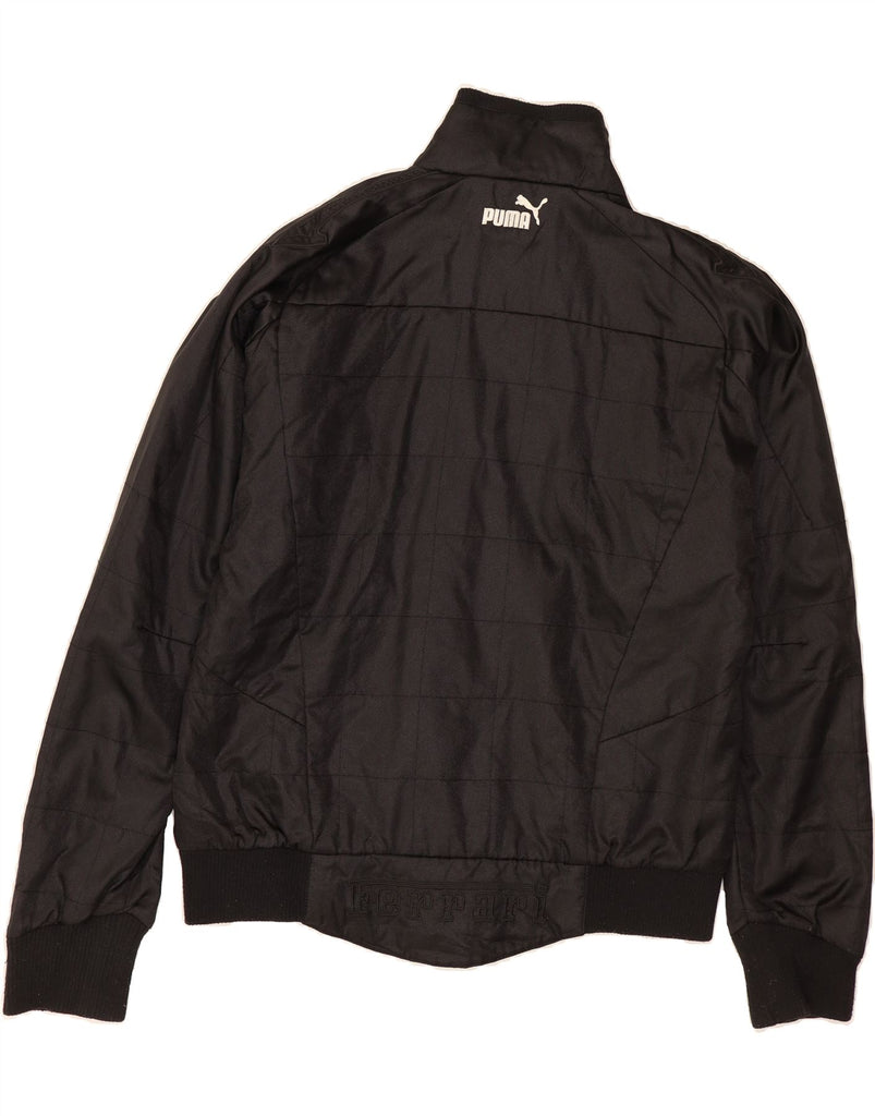 PUMA Womens Bomber Jacket UK 14 Medium  Black Polyester Vintage Puma and Second-Hand Puma from Messina Hembry 