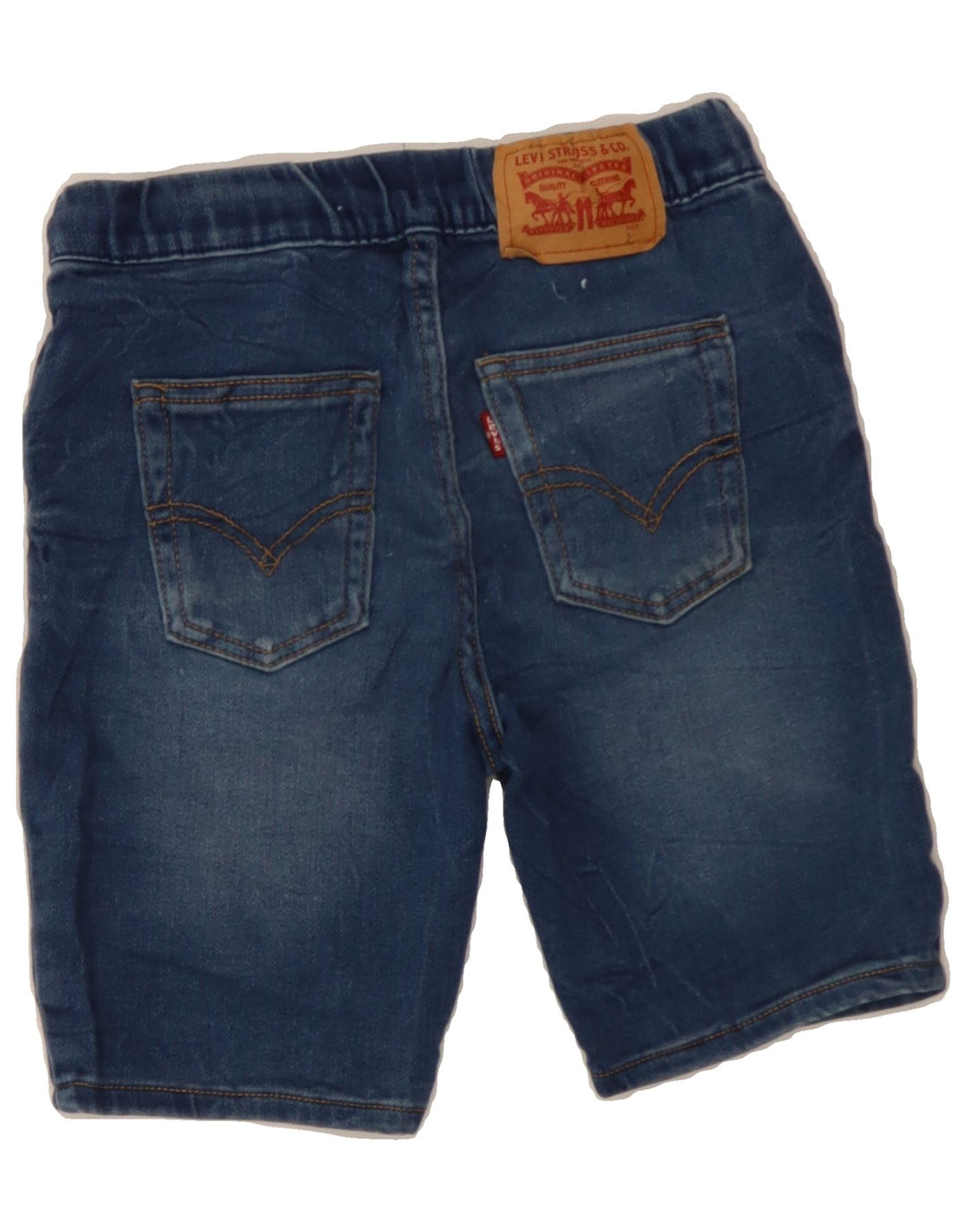 LEVI'S Boys Denim Shorts 11-12 Years Small W26 Blue Cotton Vintage Levi's and Second-Hand Levi's from Messina Hembry 