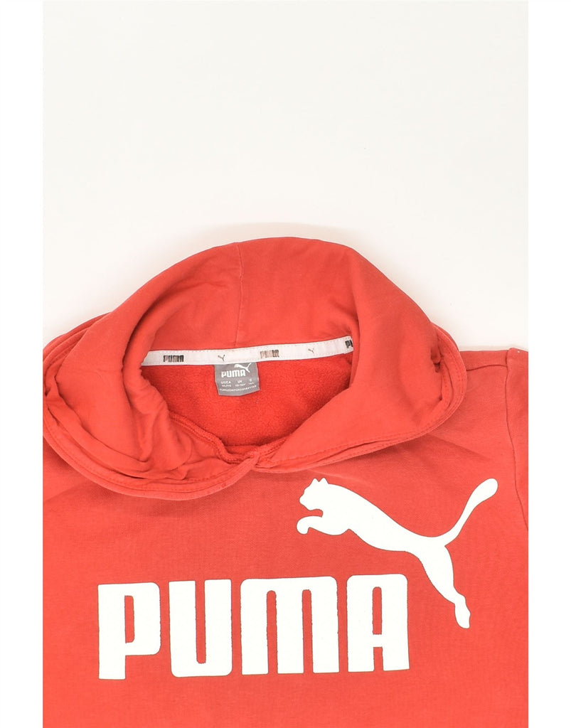 PUMA Boys Graphic Hoodie Jumper 13-14 Years Red Cotton | Vintage Puma | Thrift | Second-Hand Puma | Used Clothing | Messina Hembry 