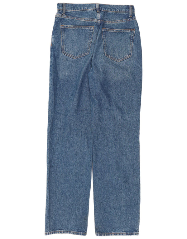 Womens Harriet High Rise Relaxed Fit Straight Jeans W26 L32 Blue Cotton