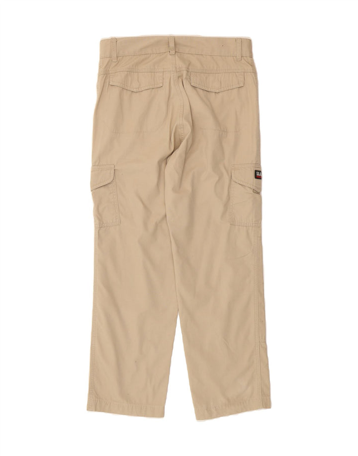 SLAM Mens Straight Cargo Trousers Small W29 L28 Beige Cotton Vintage Slam and Second-Hand Slam from Messina Hembry 