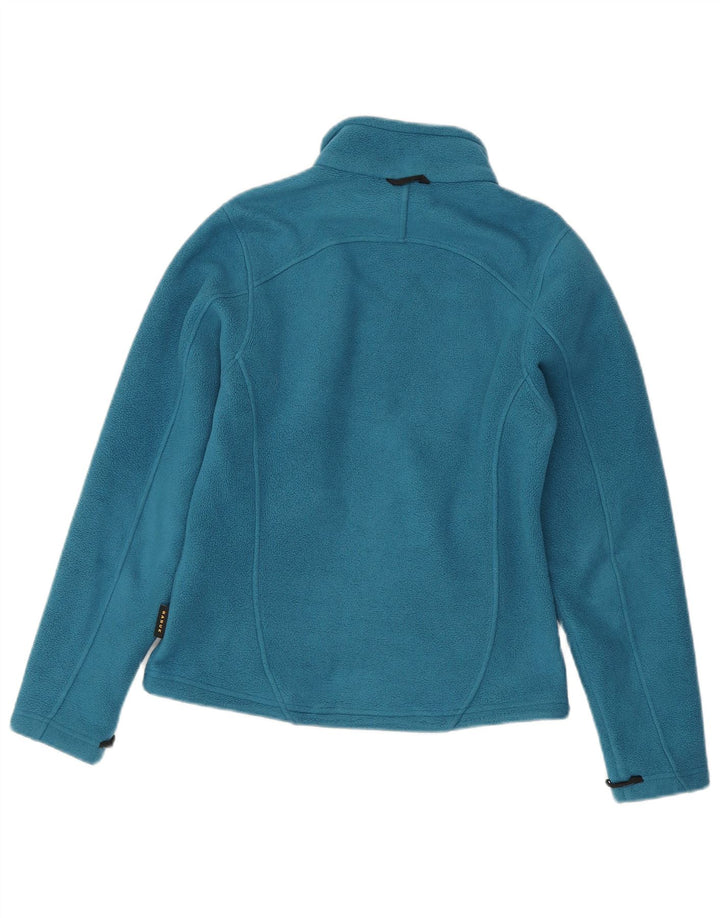 Jack Wolfskin Womens Liner Fleece Jacket UK 8 Small Blue Polyester