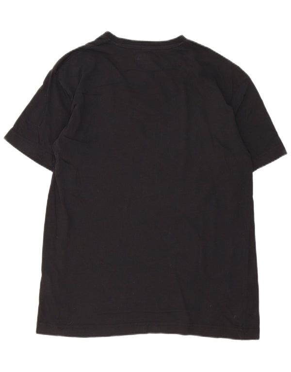 Kappa Womens Graphic T-Shirt Top Large Black Cotton