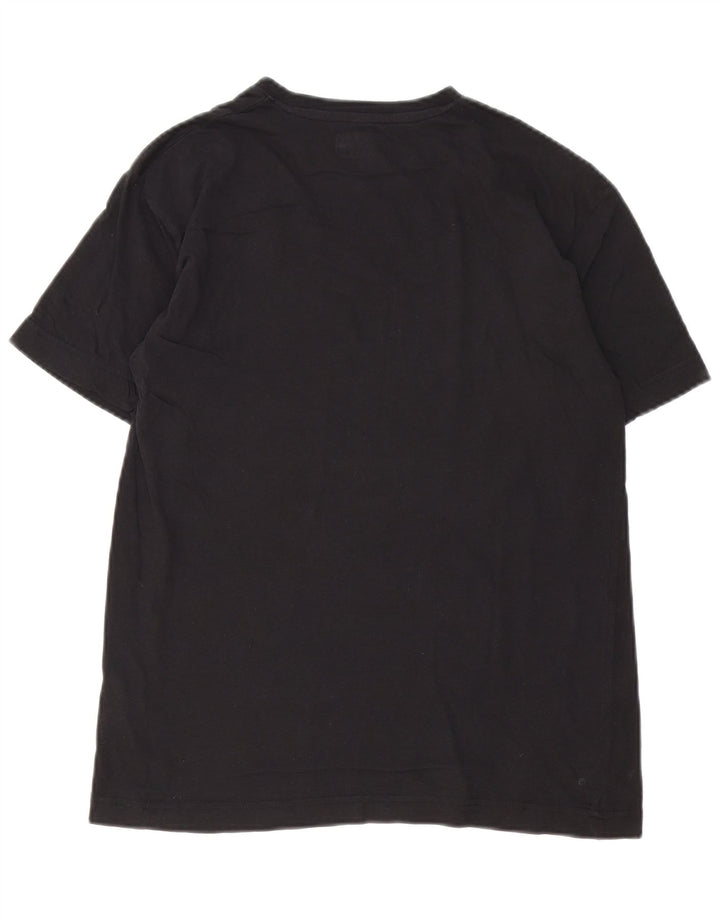 Kappa Womens Graphic T-Shirt Top Large Black Cotton