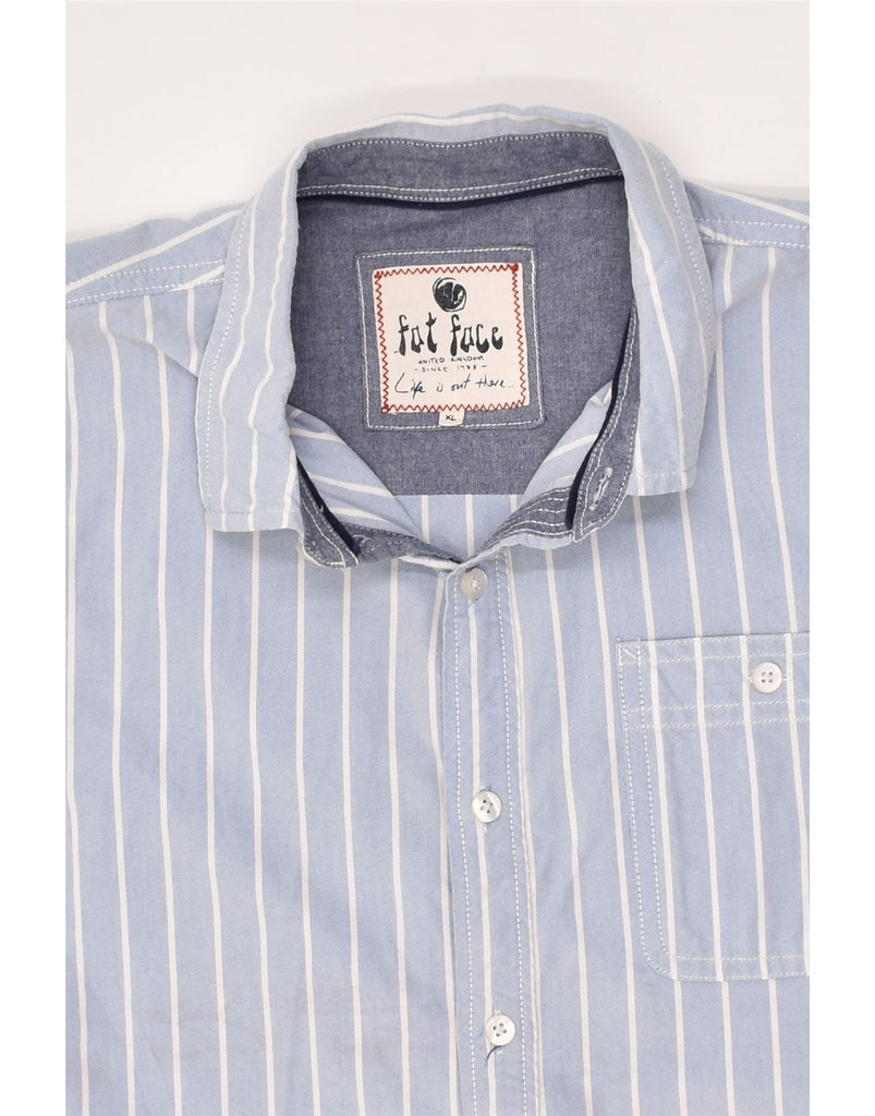 FAT FACE Mens Shirt XL Blue Pinstripe Cotton | Vintage Fat Face | Thrift | Second-Hand Fat Face | Used Clothing | Messina Hembry 