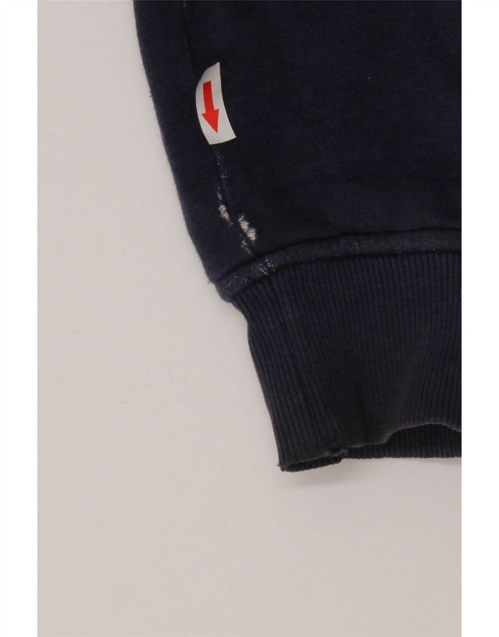 Tommy Hilfiger Mens Sherpa Tracksuit Top Jacket Large Blue Cotton