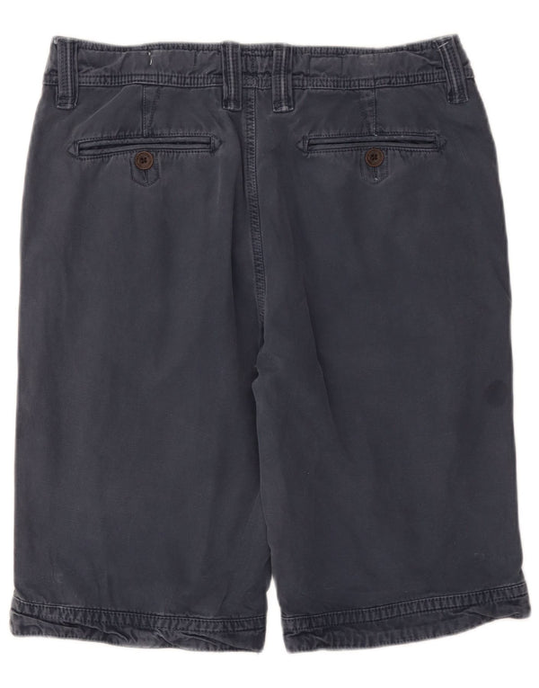 Fat Face Mens Chino Shorts W34 Large Navy Blue Cotton