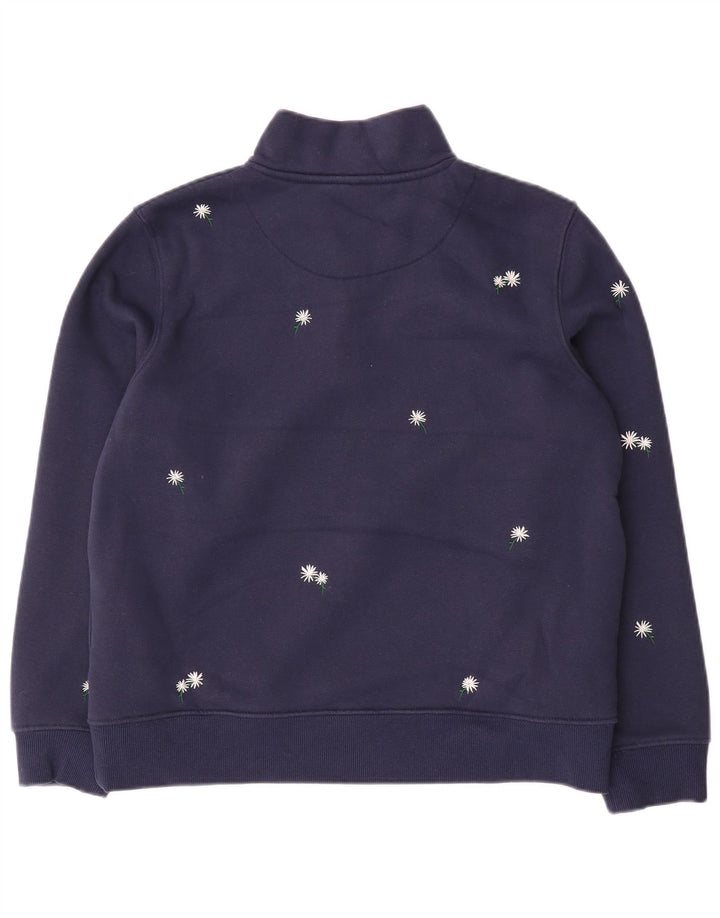 Crew Clothing Womens Sweatshirt Jumper UK 12 Medium Navy Blue Floral