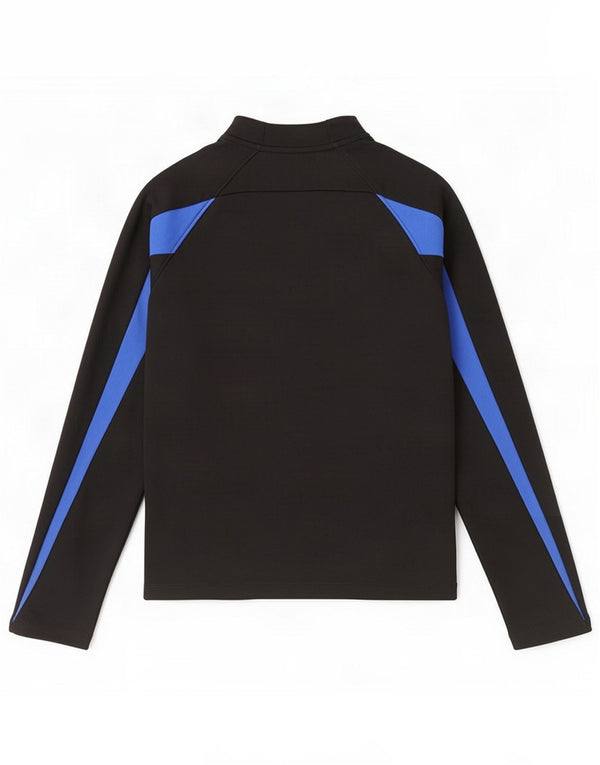 Nike Boys Therma-Fit Tracksuit Top Jacket 8-9 Years Small Black Colourblock