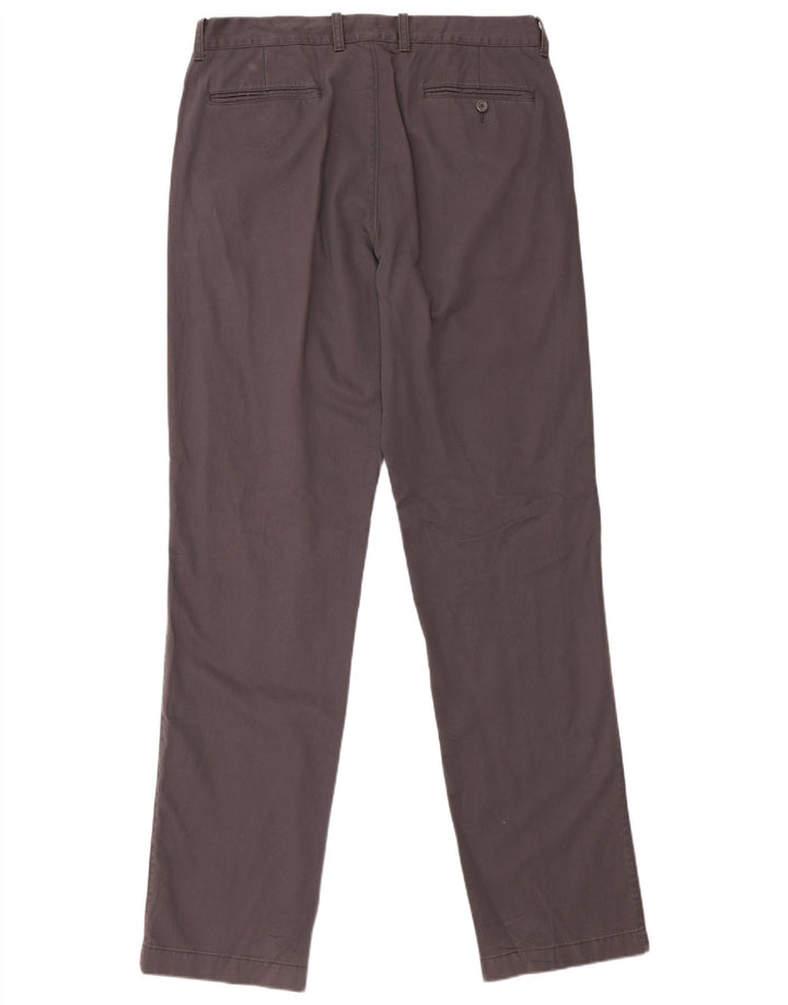 J. CREW Mens The Bleecker Straight Chino Trousers W34 L36 Grey Cotton