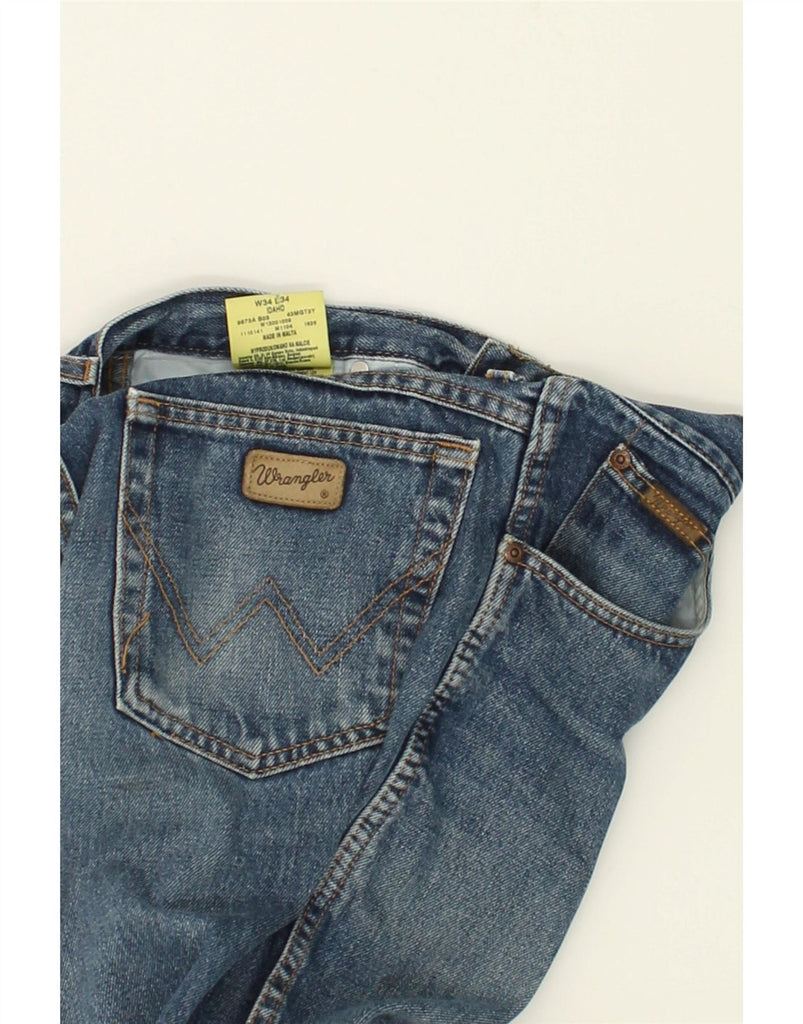 WRANGLER Mens IDAHO Straight Jeans W34 L34  Blue Cotton Vintage Wrangler and Second-Hand Wrangler from Messina Hembry 