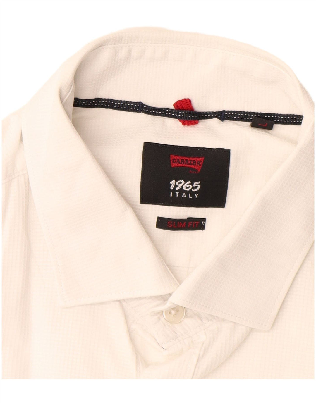 Carrera Mens Slim Fit Shirt Large White