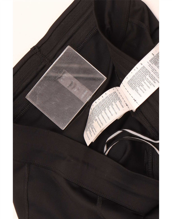Adidas Mens Slim Tracksuit Trousers Large Black Polyester