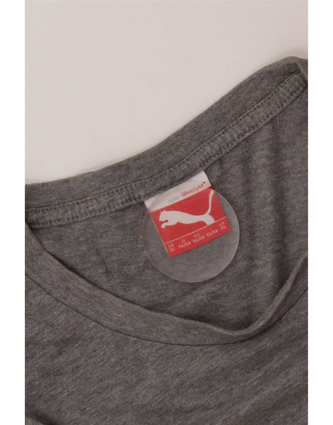Puma Mens Graphic T-Shirt Top XL Grey