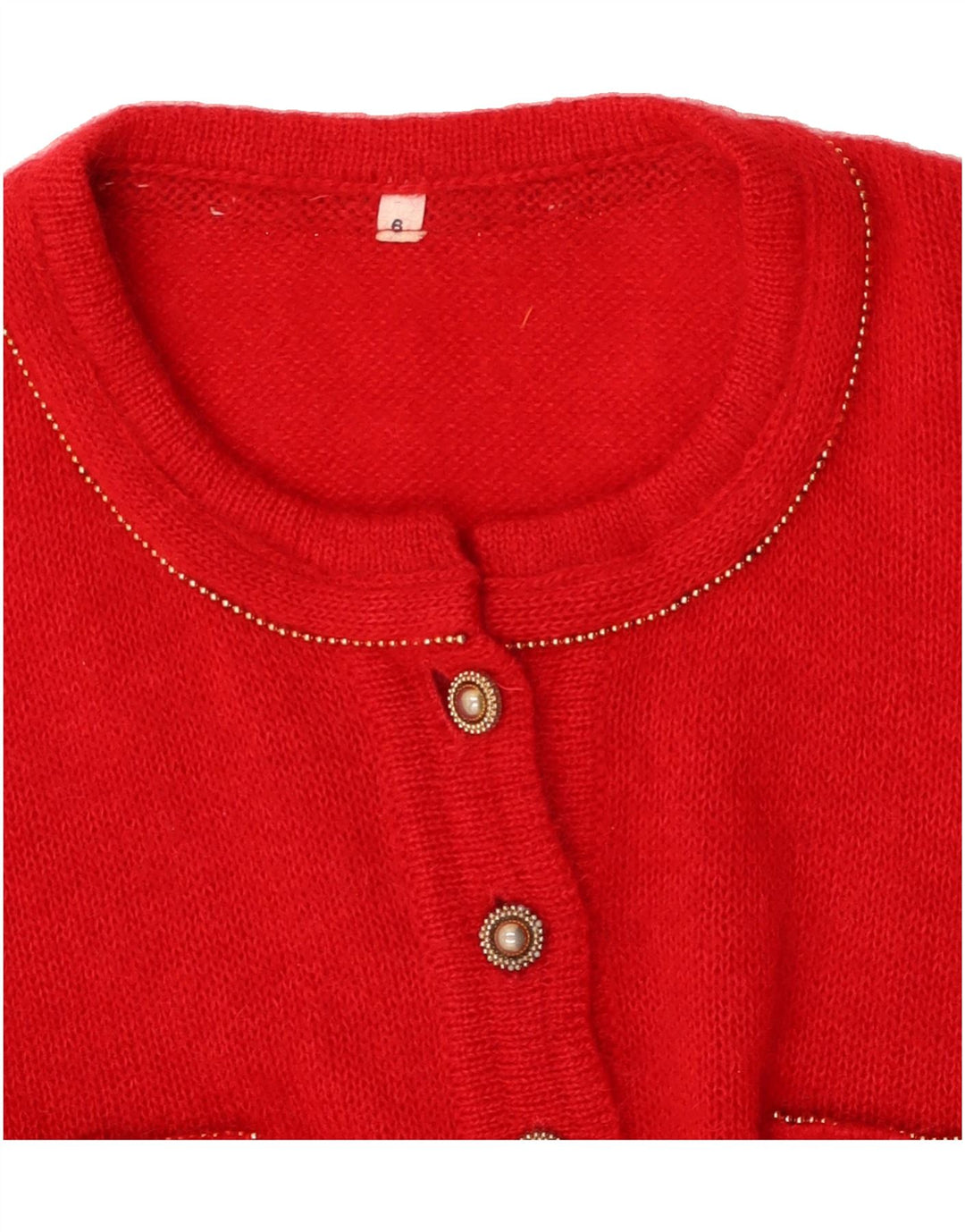 VINTAGE Womens Crew Neck Jumper Sweater UK 14 Large Red Vintage Vintage and Second-Hand Vintage from Messina Hembry 